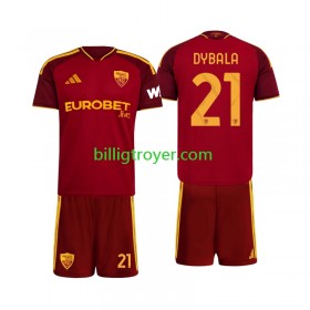 Billige Fotballdrakter AS Roma Paulo Dybala 21 Barn Hjemmedraktsett 2026/27 Kortermet